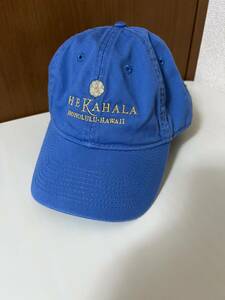 新品未使用 THE KAHALA HONOLULU・HAWAII カハラホテル キャップ 帽子 青 ブルー フリーサイズ ハワイ オアフ島 ゴルフ オシャレ 