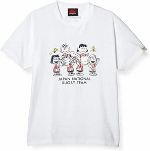 (XSサイズ) ラグビー 日本代表 スヌーピー Tシャツ 新品未開封 カンタベリー CCCピーナッツティーシャツ RA30486 ホワイト