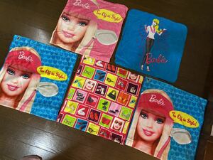 バービー/Barbie【新品】フック穴付きハンドタオル５枚　ゴルフ