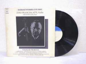 LP レコード ZINO FRANCESCATTI VIOLIN ジノ フランチェスカッティ ヴァイオリン 愛の喜び クライスラー名曲集 【E+】 D16351T