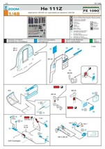 エデュアルド ズーム1/48 FE1090 He-111Z 'Zwilling' for ICM kits_画像2