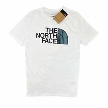 ノースフェイス 半袖 Tシャツ NF0A812M ハーフドーム ホワイト×ブルー XLサイズ ユニセックス THE NORTH FACE M S/S HALF DOME TEE 新品_画像3