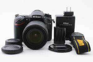 ★外観美品★ Nikon ニコン D7100 18-105 VR Kit ブラック デジタル一眼レフカメラ AF-S DX 18-105mm 3.5-5.6G ED VR レンズ キット #753