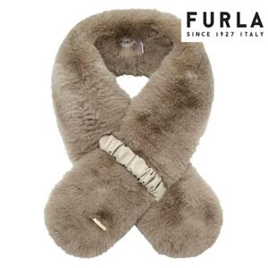[ tag equipped ] Furla electric outlet fake fur / eko fur beige 