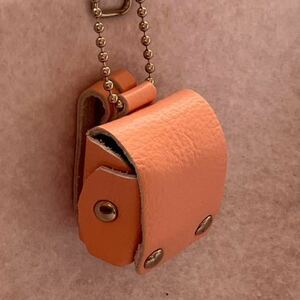  leather. Mini knapsack key holder. coin case,. medicine case also.