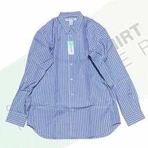 【新品】即決★ COMMEdesGARCONS SHIRT ／ コムデギャルソンシャツ ★ シャツ forever 長袖シャツ ストライプ フランス製 コットン （L）_画像2