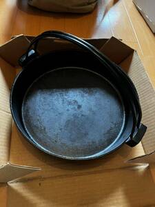  south part iron vessel * saucepan for sukiyaki * used * approximately 25cm