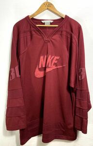 ■ NIKE ナイキ #30 ナンバリング ユニフォーム フットボール ゲームシャツ Tシャツ 古着 アメカジ L ■