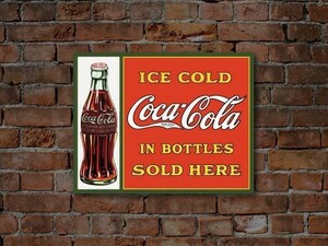  metal sa длиннохвостый попугай ka Cola Sold Here in Bottles #1047 табличка интерьер прямой импорт America производства America смешанные товары 