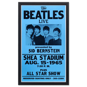 額入りバンドポスター THE BEATLES ザ・ビートルズ AUG 15 1965 サイズ：36.1×59cm ショープリント