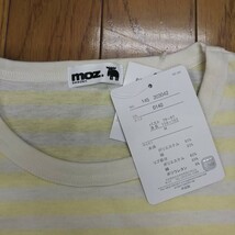 moz モズ ボーダーTシャツ 半袖 胸ポケット付 M_画像5