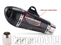 特選◎◆新品未使用 サイクロン形状【フルカーボン製】全長350mm GSX-S1000 SV650 ZX-25R MT-09 CB400SF ZRX1200R XSR900_画像6