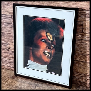 送無 新品未使用 David Bowie デヴィッドボウイ 1973 Art Picture アート ピクチャー 額装 MICK ROCK グラムロック インテリア レジェンド
