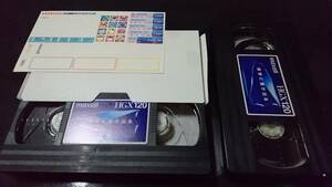 ○送料込 maxell マクセル ビデオテープ 2本 HGX120 爪有り ビデオデッキ VHS○