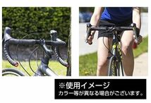 EVA製ハンドルバーテープ 2本入り エンドキャップ付き 高クッション 自転車 ロードバイク レッド_画像4