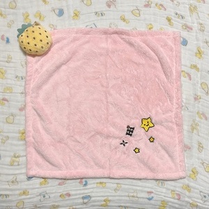 【 新品 】 ループ付き タオル 「 パイナップル / ピンク 」● かわいい 野菜 パイン 桃色 ふわふわ マイクロファイバー キッチン 保育園