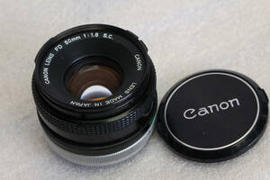 送料520円。中古。キャノン Canon FD 50mmF1.8 SC 。 管理B17