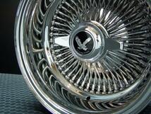 ○ ティスファクトリー T's ワイヤーホイール 13×7J REV リバース オールクローム 100SP SURE TRAC ホワイトリボンタイヤ セット WIRE_画像5