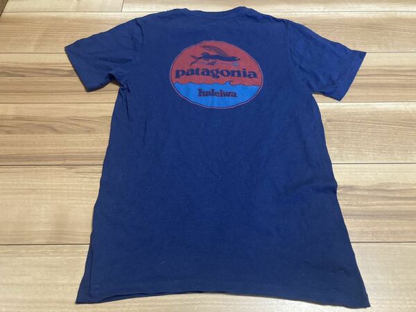 patagonia パタゴニア p6 フライングフィッシュ　ハワイ　ハレイワ　半袖Tシャツ ２０１４年製 ネイビー　スリムフィットＳサイズ　美品