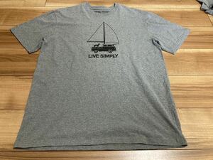 patagonia パタゴニア　p6 リブシンプリー　半袖Tシャツ グレー　２０１９年製 ＧＬＨ　レギュラーフィット　Ｌサイズ　美品　厚手