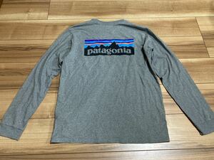 patagonia パタゴニア p6 ロンt 長袖Tシャツ ロングスリーブ ２０２１年製 ＧＬＨ　グレー　レギュラーフィットＭサイズ　厚手　