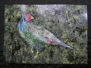 Art hand Auction 그림, 그림, 미술, 손으로 그린 그림, 필적, 원본 사진, 내부, 특수 가공, 동물 그림, 새, 꿩, 꿩, 물구름색 학 *프레임에 담아 배송됩니다, 삽화, 그림, 다른 사람