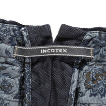 ＊60%OFF 新品 インコテックス INCOTEX パンツ サイズ34(XL)(W88) ネイビー ウール×コットン ワンタック MPN2756XL2_画像9