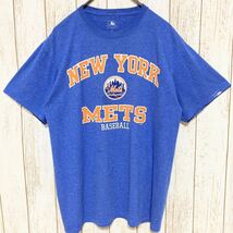 MLB NewYork Mets ニューヨーク・メッツ プリント Tシャツ M メジャーリーグ USA古着 アメリカ古着_画像2