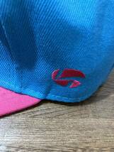 キャップ 帽子　メンズ　レディース　青　ピンク　ビッグロゴ　ロゴ　ツートンカラー　キャップ帽子 スナップバック　OFF ランドテイラー_画像9
