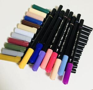 Pentel Color Twin Pen scw- ぺんてる　カラーツイン ペン 20本セット