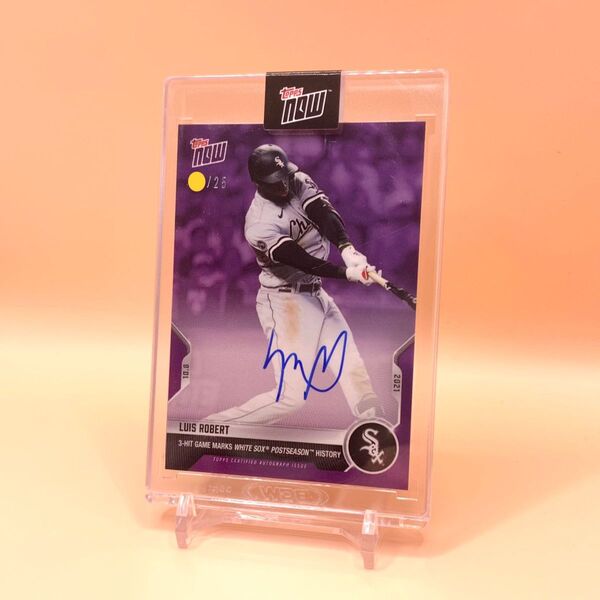 (激レア)Luis Robert Topps now 929 直筆オート /25