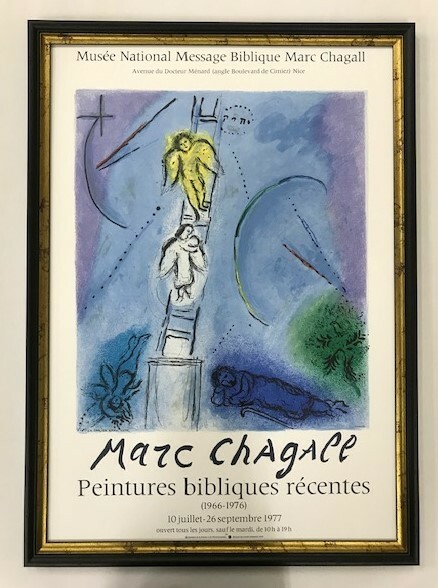 【特価】　≪　　マルク・シャガール　　≫　　オリジナルリトグラフ【石版画】　　1977年　　L'ECHELLE　DE　JACOB　　MARC　CHAGALL