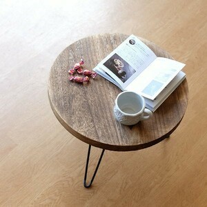 ちゃぶ台 折りたたみ 丸テーブル ローテーブル 木製 アイアン 天然木 丸型 円形 座卓 円卓 ウッド折り畳みテーブル ラウンド
