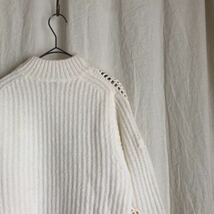 Vince ヴィンス 22AW Crochet Mock Neck Sweater クロシェシェルセーター ニット SPUR.JP掲載 定価88.000円_画像7