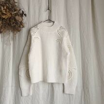 Vince ヴィンス 22AW Crochet Mock Neck Sweater クロシェシェルセーター ニット SPUR.JP掲載 定価88.000円_画像2