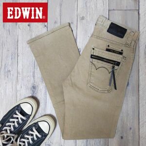 ☆EDWIN XVS エドウィン☆442XVS ストレッチ ブーツカット デニム パンツ フレア レディース W28 S1198