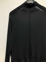 新品☆5L6L♪黒系♪透け感シアー素材ストレッチネットロングワンピース☆w262_画像8