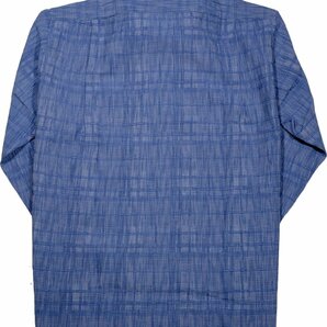 [クロコダイル] シャツ 大きいサイズ ワークシャツ サッカー素材シャツ(長袖) cotton綿 2Lサイズ 1紺 1001-01109の画像6