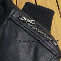 羊革 シープスキン レザージャケット ライダース メンズファッション 革ジャン アメカジ バイクレザー シングル_画像8