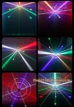 ステージライト 舞台演出照明 16束ライトビーム+エフェクト 360度両方向回転 自走/音声/DMX512制御対応 影ライト パーティー_画像7