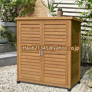  real wooden storage room shelves cabinet rainproof . corrosion * sunscreen outdoors locker outdoors locker garden farming implement storage 