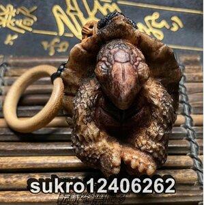 Netsuke -suggestion kazunagi [долговечность черепаха] Netsui ★ ・ Toyo Sculpture ・ Современная Netsuke (для поиска: скульптура/внутри/Playo