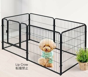 犬フェンスペット 折り畳み式 多頭飼い 犬小屋 猫小屋 犬用品 室内 屋外ブラック