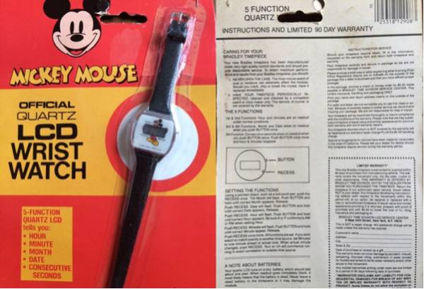 BRADLEY MICKEY MOUSE ミッキーマウス デジタル ウォッチ 腕