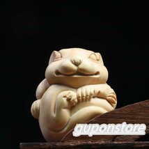 人気推薦★ 最新作 Q版十二干支セット ミニ 彫刻 柘植材 仏像 仏教美術 精密細工 仏師で仕上げ品_画像7