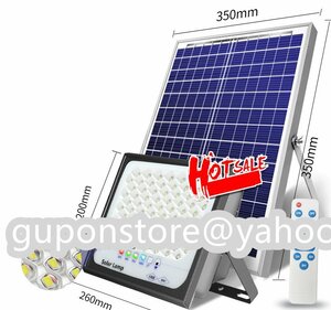 新品 ソーラーライトLED投光器 街灯 屋外用 太陽光発電 防水 高輝度 バッテリー残量表示 防犯ライト ガーデンライト駐車場 照明 庭用 3000W