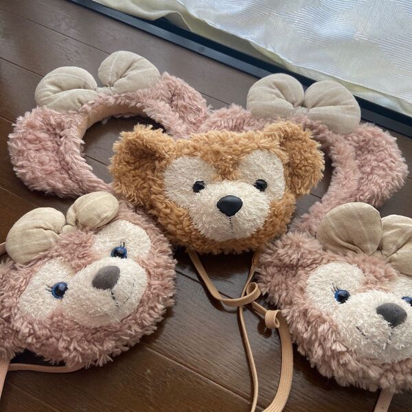 ダッフィー シェリーメイ カチューシャ、小物入れ