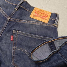 j882★ Levi's リーバイス 502 クロップドパンツ デニムパンツ W28 ユーズド加工 ストレッチデニム 即決 ★_画像3