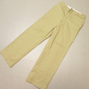 j939【w32】Dickies 874KH ディッキーズ ワークパンツ 32×32 ベージュ系 ゴールデンサイズ! 古着 即決 ★