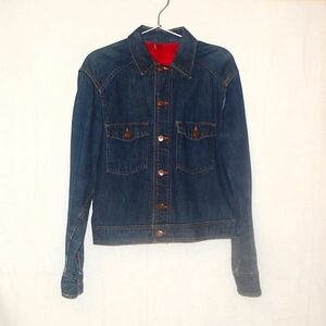 ■【５０年代・VINTAGE・裏ネル】 デニムJKT/ロカビリー ライニング 40s50s60s